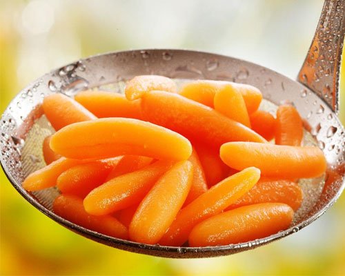 steamed carrots