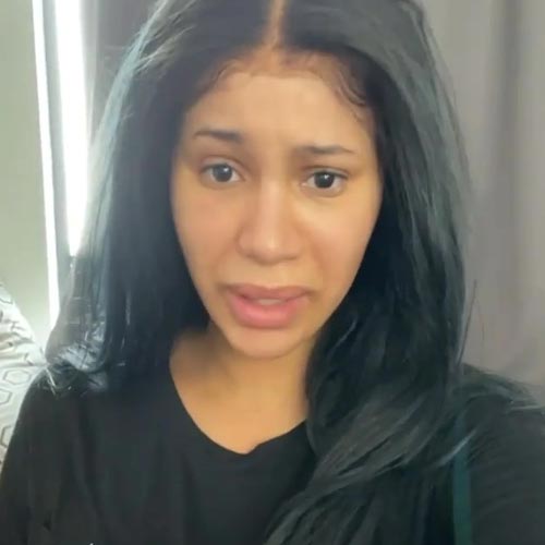 Cardi B Without Makeup (November 2023)